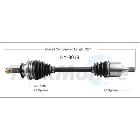 Surtrack Axle Cv Axle Shaft, Hy-8019 HY-8019